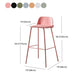 Contemporary Plastic Seats Macron Barstool Metal 4 Legs Bar Stool for Indoor Set of 2 Clearhalo 'Bar Furniture' 'Bar Stools' 'bar_stools' 'furn' 'furn_bar_stools' 'furniture_bar_stools' 'Kitchen & Dining Furniture' 'kitchen&dining_furn' 'kitchen' 'kitchen_furn' Furniture' 4611801