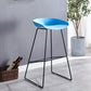 Scandinavian Style Bar-stool Iron Legs Bucket Seat Single Counter Stool for Kitchen Bar Blue Clearhalo 'Bar Furniture' 'Bar Stools' 'bar_stools' 'furn' 'furn_bar_stools' 'furniture_bar_stools' 'Kitchen & Dining Furniture' 'kitchen&dining_furn' 'kitchen' 'kitchen_furn' Furniture' 4611803