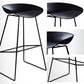 Scandinavian Style Bar-stool Iron Legs Bucket Seat Single Counter Stool for Kitchen Bar Clearhalo 'Bar Furniture' 'Bar Stools' 'bar_stools' 'furn' 'furn_bar_stools' 'furniture_bar_stools' 'Kitchen & Dining Furniture' 'kitchen&dining_furn' 'kitchen' 'kitchen_furn' Furniture' 4611813
