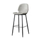 Nordic Iron Simple Barstool Indoor Tall Stool with Leather Seat Light Gray-White 1 Piece Clearhalo 'Bar Furniture' 'Bar Stools' 'bar_stools' 'furn' 'furn_bar_stools' 'furniture_bar_stools' 'Kitchen & Dining Furniture' 'kitchen&dining_furn' 'kitchen' 'kitchen_furn' Furniture' 4611838