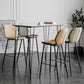 Nordic Iron Simple Barstool Indoor Tall Stool with Leather Seat Clearhalo 'Bar Furniture' 'Bar Stools' 'bar_stools' 'furn' 'furn_bar_stools' 'furniture_bar_stools' 'Kitchen & Dining Furniture' 'kitchen&dining_furn' 'kitchen' 'kitchen_furn' Furniture' 4611839