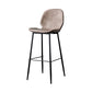 Nordic Iron Simple Barstool Indoor Tall Stool with Leather Seat Dark Brown 1 Piece Clearhalo 'Bar Furniture' 'Bar Stools' 'bar_stools' 'furn' 'furn_bar_stools' 'furniture_bar_stools' 'Kitchen & Dining Furniture' 'kitchen&dining_furn' 'kitchen' 'kitchen_furn' Furniture' 4611840