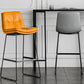 Nordic Iron Simple Barstool Indoor Tall Stool with Leather Seat Clearhalo 'Bar Furniture' 'Bar Stools' 'bar_stools' 'furn' 'furn_bar_stools' 'furniture_bar_stools' 'Kitchen & Dining Furniture' 'kitchen&dining_furn' 'kitchen' 'kitchen_furn' Furniture' 4611845
