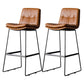Nordic Iron Simple Barstool Indoor Tall Stool with Leather Seat Brown 2 Piece Set Clearhalo 'Bar Furniture' 'Bar Stools' 'bar_stools' 'furn' 'furn_bar_stools' 'furniture_bar_stools' 'Kitchen & Dining Furniture' 'kitchen&dining_furn' 'kitchen' 'kitchen_furn' Furniture' 4611849
