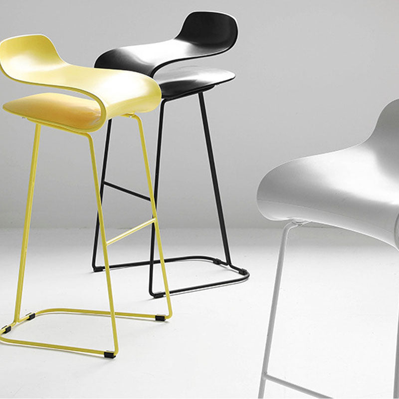 Nordic Stainless Steel Barstool Simple Indoor Tall Stool with Plastic Seat Clearhalo 'Bar Furniture' 'Bar Stools' 'bar_stools' 'furn' 'furn_bar_stools' 'furniture_bar_stools' 'Kitchen & Dining Furniture' 'kitchen&dining_furn' 'kitchen' 'kitchen_furn' Furniture' 4611872