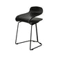 Nordic Stainless Steel Barstool Simple Indoor Tall Stool with Plastic Seat Black 1 Piece Short Stool(20"H) Clearhalo 'Bar Furniture' 'Bar Stools' 'bar_stools' 'furn' 'furn_bar_stools' 'furniture_bar_stools' 'Kitchen & Dining Furniture' 'kitchen&dining_furn' 'kitchen' 'kitchen_furn' Furniture' 4611874