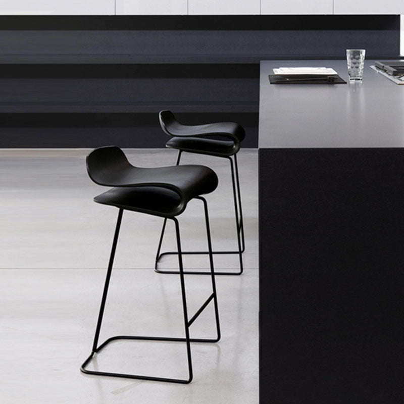 Nordic Stainless Steel Barstool Simple Indoor Tall Stool with Plastic Seat Clearhalo 'Bar Furniture' 'Bar Stools' 'bar_stools' 'furn' 'furn_bar_stools' 'furniture_bar_stools' 'Kitchen & Dining Furniture' 'kitchen&dining_furn' 'kitchen' 'kitchen_furn' Furniture' 4611876
