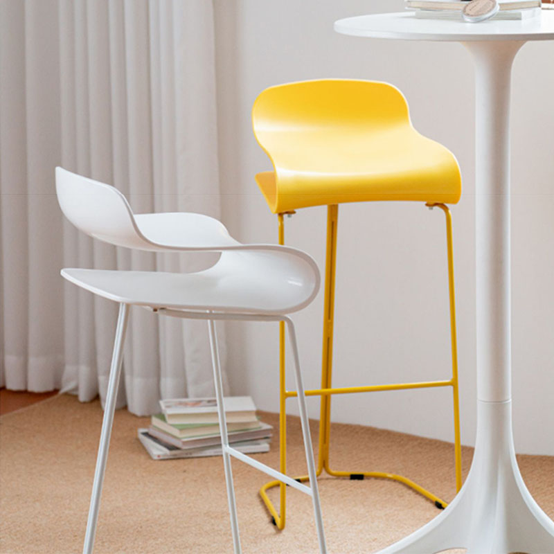 Nordic Stainless Steel Barstool Simple Indoor Tall Stool with Plastic Seat Clearhalo 'Bar Furniture' 'Bar Stools' 'bar_stools' 'furn' 'furn_bar_stools' 'furniture_bar_stools' 'Kitchen & Dining Furniture' 'kitchen&dining_furn' 'kitchen' 'kitchen_furn' Furniture' 4611878