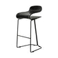 Nordic Stainless Steel Barstool Simple Indoor Tall Stool with Plastic Seat Black 1 Piece Counter Stool(26"H) Clearhalo 'Bar Furniture' 'Bar Stools' 'bar_stools' 'furn' 'furn_bar_stools' 'furniture_bar_stools' 'Kitchen & Dining Furniture' 'kitchen&dining_furn' 'kitchen' 'kitchen_furn' Furniture' 4611884