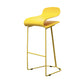 Nordic Stainless Steel Barstool Simple Indoor Tall Stool with Plastic Seat Yellow 1 Piece Counter Stool(26"H) Clearhalo 'Bar Furniture' 'Bar Stools' 'bar_stools' 'furn' 'furn_bar_stools' 'furniture_bar_stools' 'Kitchen & Dining Furniture' 'kitchen&dining_furn' 'kitchen' 'kitchen_furn' Furniture' 4611888