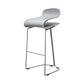 Nordic Stainless Steel Barstool Simple Indoor Tall Stool with Plastic Seat Grey 1 Piece Counter Stool(26"H) Clearhalo 'Bar Furniture' 'Bar Stools' 'bar_stools' 'furn' 'furn_bar_stools' 'furniture_bar_stools' 'Kitchen & Dining Furniture' 'kitchen&dining_furn' 'kitchen' 'kitchen_furn' Furniture' 4611890