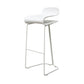 Nordic Stainless Steel Barstool Simple Indoor Tall Stool with Plastic Seat White 1 Piece Bar Stool(30"H) Clearhalo 'Bar Furniture' 'Bar Stools' 'bar_stools' 'furn' 'furn_bar_stools' 'furniture_bar_stools' 'Kitchen & Dining Furniture' 'kitchen&dining_furn' 'kitchen' 'kitchen_furn' Furniture' 4611892
