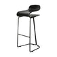 Nordic Stainless Steel Barstool Simple Indoor Tall Stool with Plastic Seat Black 1 Piece Bar Stool(30"H) Clearhalo 'Bar Furniture' 'Bar Stools' 'bar_stools' 'furn' 'furn_bar_stools' 'furniture_bar_stools' 'Kitchen & Dining Furniture' 'kitchen&dining_furn' 'kitchen' 'kitchen_furn' Furniture' 4611895