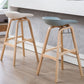 Nordic Wood Low Back Barstool Simple Indoor Tall Stool with Bucket Seat Clearhalo 'Bar Furniture' 'Bar Stools' 'bar_stools' 'furn' 'furn_bar_stools' 'furniture_bar_stools' 'Kitchen & Dining Furniture' 'kitchen&dining_furn' 'kitchen' 'kitchen_furn' Furniture' 4611935