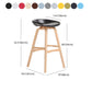 Nordic Wood Low Back Barstool Simple Indoor Tall Stool with Bucket Seat Clearhalo 'Bar Furniture' 'Bar Stools' 'bar_stools' 'furn' 'furn_bar_stools' 'furniture_bar_stools' 'Kitchen & Dining Furniture' 'kitchen&dining_furn' 'kitchen' 'kitchen_furn' Furniture' 4611979
