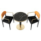 Glam Style 1/2/3/4/5 Pieces Dining Set Black-gold Table Dining Set for Living Room 3 Pieces: Table, 2 Chairs Clearhalo 'Dining Room Sets' 'Dining Tables & Seating' 'dining_room_set' 'Furniture' 'furniture_dining_room_set' 'Kitchen & Dining Furniture' 'kitchen&dining_furn' 'kitchen' 4612023