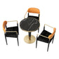 Glam Style 1/2/3/4/5 Pieces Dining Set Black-gold Table Dining Set for Living Room 4 Pieces: Table, 3 Chairs Clearhalo 'Dining Room Sets' 'Dining Tables & Seating' 'dining_room_set' 'Furniture' 'furniture_dining_room_set' 'Kitchen & Dining Furniture' 'kitchen&dining_furn' 'kitchen' 4612024