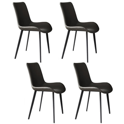 Modern 1/3/4/5/7 Pieces Grey Dining Table Set with Sintered Stone Top Steel Dinette Set 4 Grey-Black Chairs Clearhalo 'Dining Room Sets' 'Dining Tables & Seating' 'dining_room_set' 'furn' 'furn_dining_room_set' 'Furniture' 'furniture_dining_room_set' 'Kitchen & Dining Furniture' 'kitchen&dining_furn' 'kitchen' 4612071