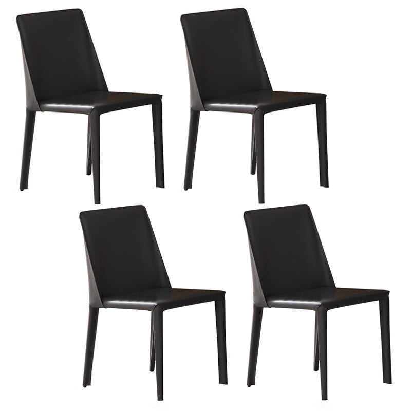 Modern 1/3/4/5/7 Pieces Grey Dining Table Set with Sintered Stone Top Steel Dinette Set 4 Black Chairs Clearhalo 'Dining Room Sets' 'Dining Tables & Seating' 'dining_room_set' 'furn' 'furn_dining_room_set' 'Furniture' 'furniture_dining_room_set' 'Kitchen & Dining Furniture' 'kitchen&dining_furn' 'kitchen' 4612073