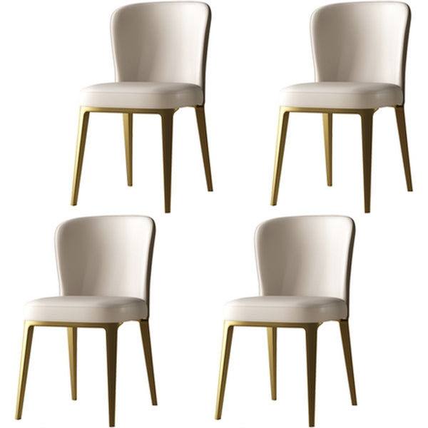 Luxury 1/3/4/5/6 Pieces Dining Set Sintered Stone Dining Table with Leather Chairs 4 White Chairs Clearhalo 'Dining Room Sets' 'Dining Tables & Seating' 'dining_room_set' 'furn' 'furn_dining_room_set' 'Furniture' 'furniture_dining_room_set' 'Kitchen & Dining Furniture' 'kitchen&dining_furn' 'kitchen' 4612195