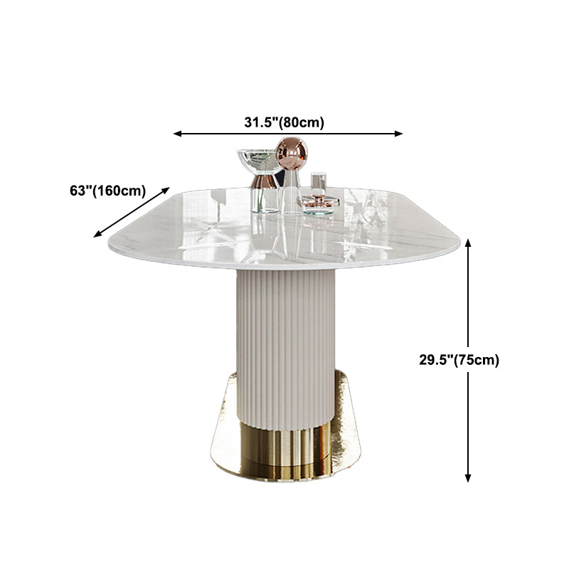 1/4/5/7 Pieces Luxury Dining Set Sintered Stone Top Dining Table with Leather Chairs Clearhalo 'Dining Room Sets' 'Dining Tables & Seating' 'dining_room_set' 'furn' 'furn_dining_room_set' 'Furniture' 'furniture_dining_room_set' 'Kitchen & Dining Furniture' 'kitchen&dining_furn' 'kitchen' 4612228