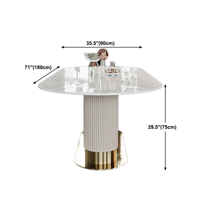 1/4/5/7 Pieces Luxury Dining Set Sintered Stone Top Dining Table with Leather Chairs Clearhalo 'Dining Room Sets' 'Dining Tables & Seating' 'dining_room_set' 'furn' 'furn_dining_room_set' 'Furniture' 'furniture_dining_room_set' 'Kitchen & Dining Furniture' 'kitchen&dining_furn' 'kitchen' 4612229