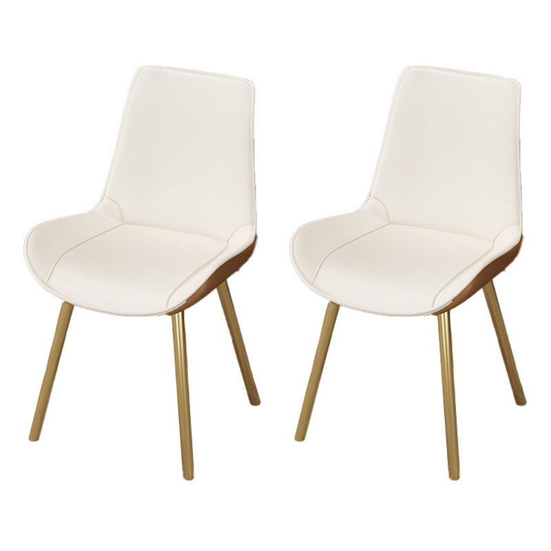 Luxury 1/2/5 Pieces Dining Set Sintered Stone Top Dining Table with Leather Chairs 2 White Chairs Clearhalo 'Dining Room Sets' 'Dining Tables & Seating' 'dining_room_set' 'furn' 'furn_dining_room_set' 'Furniture' 'furniture_dining_room_set' 'Kitchen & Dining Furniture' 'kitchen&dining_furn' 'kitchen' 4612234