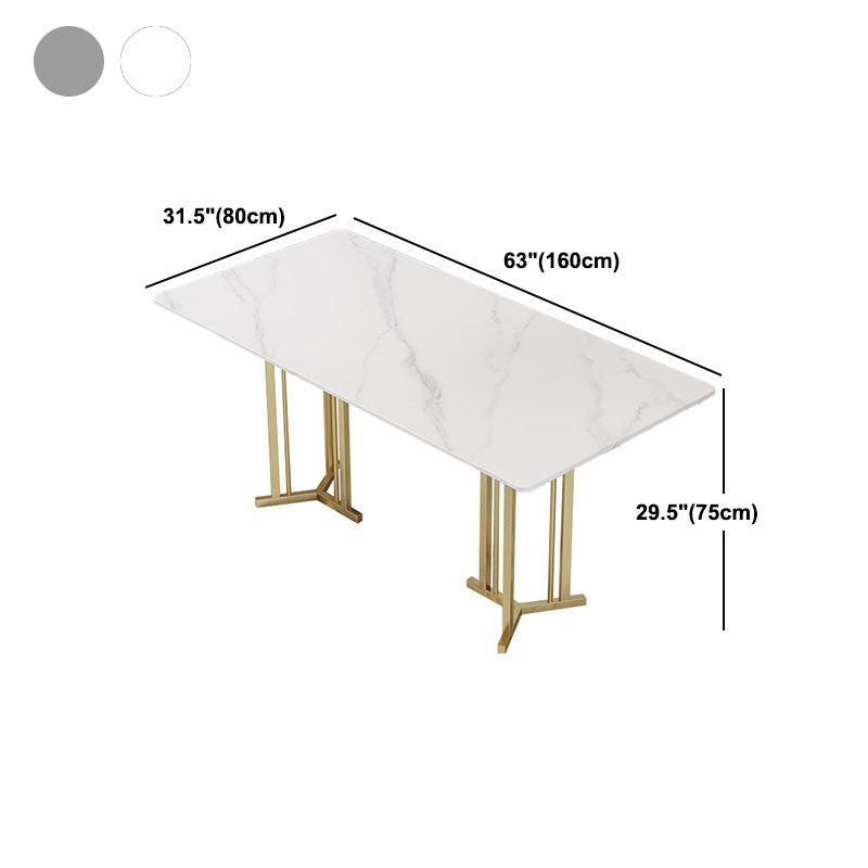 Luxury 1/2/5 Pieces Dining Set Sintered Stone Top Dining Table with Leather Chairs Clearhalo 'Dining Room Sets' 'Dining Tables & Seating' 'dining_room_set' 'furn' 'furn_dining_room_set' 'Furniture' 'furniture_dining_room_set' 'Kitchen & Dining Furniture' 'kitchen&dining_furn' 'kitchen' 4612251