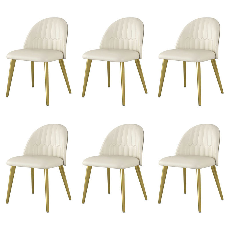 Nordic 1/5/6/7 Pieces Dining Set Sintered Stone Dining Table with Leather Chairs 6 White Chairs Clearhalo 'Dining Room Sets' 'Dining Tables & Seating' 'dining_room_set' 'furn' 'furn_dining_room_set' 'Furniture' 'furniture_dining_room_set' 'Kitchen & Dining Furniture' 'kitchen&dining_furn' 'kitchen' 4612255