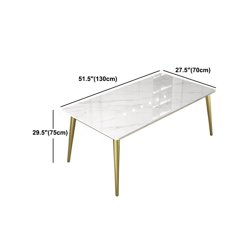 Nordic 1/5/6/7 Pieces Dining Set Sintered Stone Dining Table with Leather Chairs Clearhalo 'Dining Room Sets' 'Dining Tables & Seating' 'dining_room_set' 'furn' 'furn_dining_room_set' 'Furniture' 'furniture_dining_room_set' 'Kitchen & Dining Furniture' 'kitchen&dining_furn' 'kitchen' 4612266