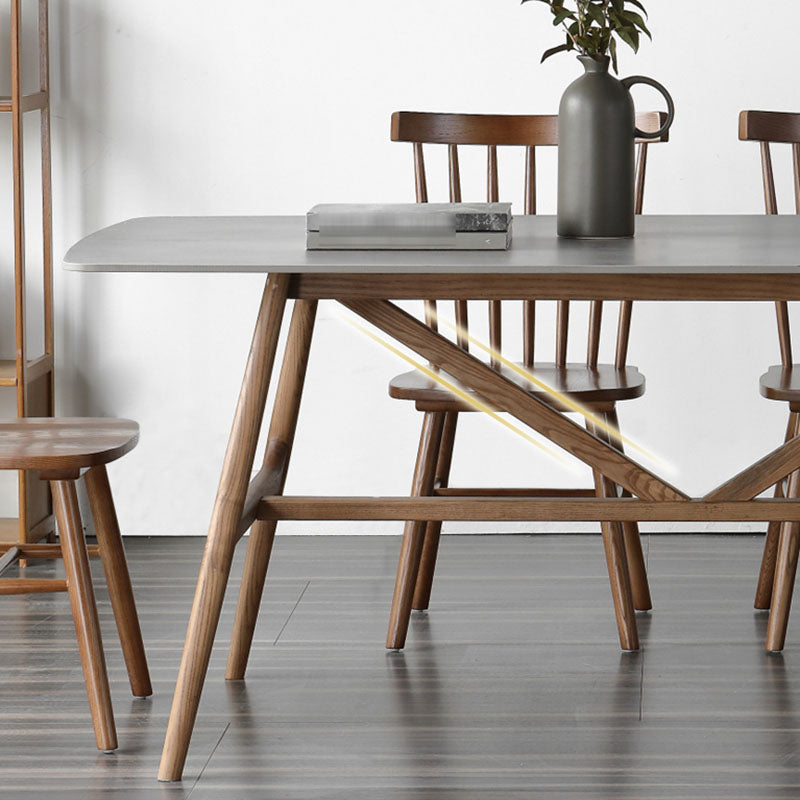 1/4/5 Pieces Solid Wood Table Set Rectangular Dining Chairs Set for Home Clearhalo 'Dining Room Sets' 'Dining Tables & Seating' 'dining_room_set' 'furn' 'furn_dining_room_set' 'Furniture' 'furniture_dining_room_set' 'Kitchen & Dining Furniture' 'kitchen&dining_furn' 'kitchen' 4612278