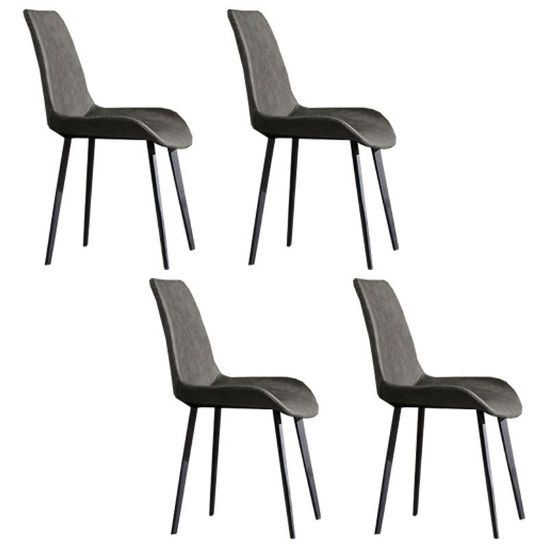 1/4/5 Pieces Sintered Stone Dining Chairs Set Rectangle Table Set for Home 4 Dark Grey Chairs Clearhalo 'Dining Room Sets' 'Dining Tables & Seating' 'dining_room_set' 'furn' 'furn_dining_room_set' 'Furniture' 'furniture_dining_room_set' 'Kitchen & Dining Furniture' 'kitchen&dining_furn' 'kitchen' 4612324