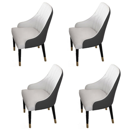 Glam 1/4/5/7 Pieces Rectangle Dining Table Set with Sintered Stone Scalable Dinette Set 4 Black-white Chairs Clearhalo 'Dining Room Sets' 'Dining Tables & Seating' 'dining_room_set' 'furn' 'furn_dining_room_set' 'Furniture' 'furniture_dining_room_set' 'Kitchen & Dining Furniture' 'kitchen&dining_furn' 'kitchen' 4612338