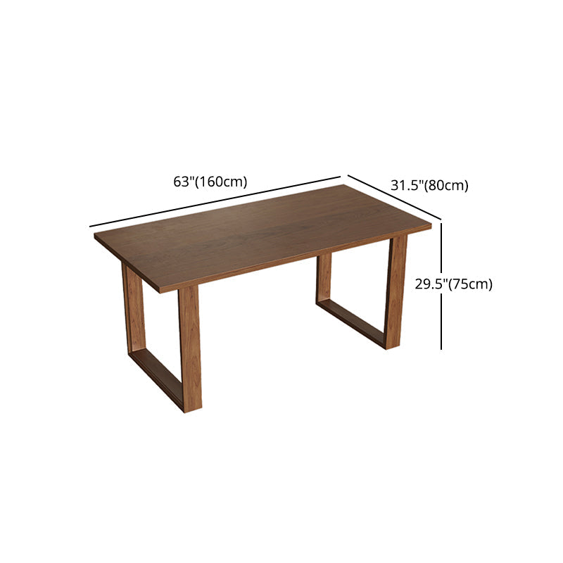 Modern 1/4/5 Pieces Rectangle Dining Set Solid Wood Dining Table with Chairs Clearhalo 'Dining Room Sets' 'Dining Tables & Seating' 'dining_room_set' 'furn' 'furn_dining_room_set' 'Furniture' 'furniture_dining_room_set' 'Kitchen & Dining Furniture' 'kitchen&dining_furn' 'kitchen' 4612376