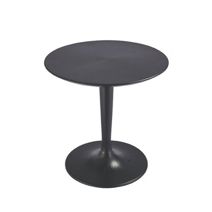 Industrial Style Dining Site Table Plastic Dining Room Collection with Tulip Base Round Black Clearhalo ' dining_table' 'Dining Tables & Seating' 'Dining Tables' 'furn' 'furn_dining_table' 'Furniture' 'furniture_dining_table' 'Kitchen & Dining Furniture' 'kitchen&dining_furn' 'kitchen' 'kitchen_dining_table' 4612436