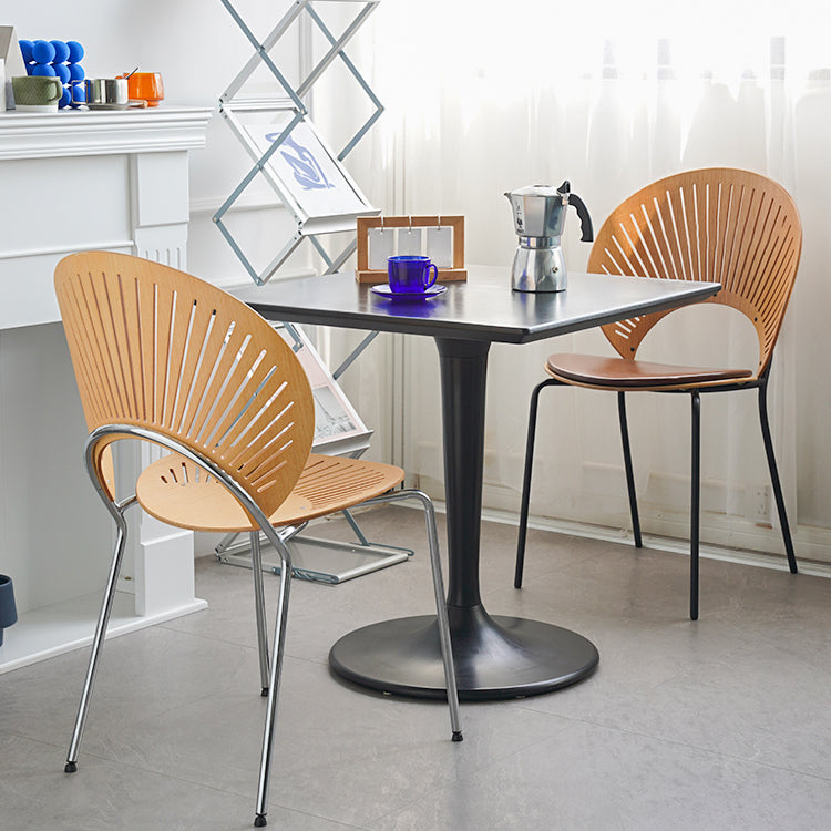 Industrial Style Dining Site Table Plastic Dining Room Collection with Tulip Base Clearhalo ' dining_table' 'Dining Tables & Seating' 'Dining Tables' 'furn' 'furn_dining_table' 'Furniture' 'furniture_dining_table' 'Kitchen & Dining Furniture' 'kitchen&dining_furn' 'kitchen' 'kitchen_dining_table' 4612437
