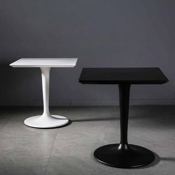 Industrial Style Dining Site Table Plastic Dining Room Collection with Tulip Base Clearhalo ' dining_table' 'Dining Tables & Seating' 'Dining Tables' 'furn' 'furn_dining_table' 'Furniture' 'furniture_dining_table' 'Kitchen & Dining Furniture' 'kitchen&dining_furn' 'kitchen' 'kitchen_dining_table' 4612440
