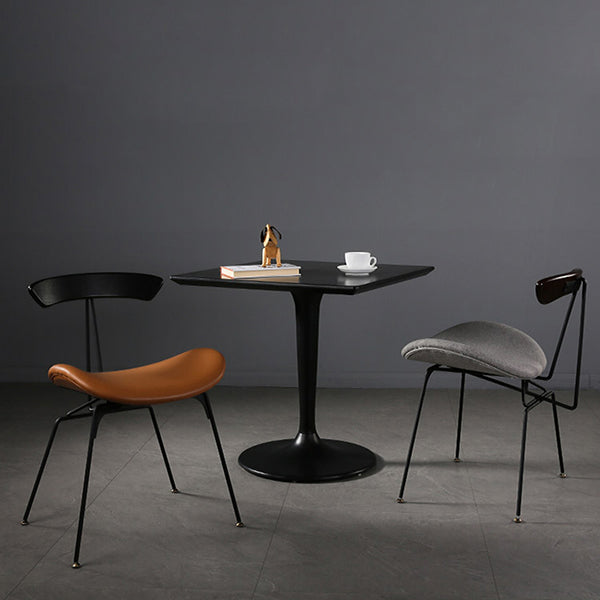 Industrial Style Dining Site Table Plastic Dining Room Collection with Tulip Base Clearhalo ' dining_table' 'Dining Tables & Seating' 'Dining Tables' 'furn' 'furn_dining_table' 'Furniture' 'furniture_dining_table' 'Kitchen & Dining Furniture' 'kitchen&dining_furn' 'kitchen' 'kitchen_dining_table' 4612446