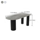 Sintered Stone Dining Table Modern Home Dining Table with Metal Base Clearhalo ' dining_table' 'Dining Tables & Seating' 'Dining Tables' 'furn' 'furn_dining_table' 'Furniture' 'furniture_dining_table' 'Kitchen & Dining Furniture' 'kitchen&dining_furn' 'kitchen' 'kitchen_dining_table' 4612458