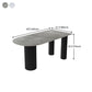 Sintered Stone Dining Table Modern Home Dining Table with Metal Base Clearhalo ' dining_table' 'Dining Tables & Seating' 'Dining Tables' 'furn' 'furn_dining_table' 'Furniture' 'furniture_dining_table' 'Kitchen & Dining Furniture' 'kitchen&dining_furn' 'kitchen' 'kitchen_dining_table' 4612460