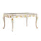 Rectangle Dining Room Collection Marble 4-foot Dining Table for Dining Room White 59.1"L x 35.4"W x 29.5"H Without Chairs Clearhalo ' dining_table' 'Dining Tables & Seating' 'Dining Tables' 'furn' 'furn_dining_table' 'Furniture' 'furniture_dining_table' 'Kitchen & Dining Furniture' 'kitchen&dining_furn' 'kitchen' 'kitchen_dining_table' 4612466