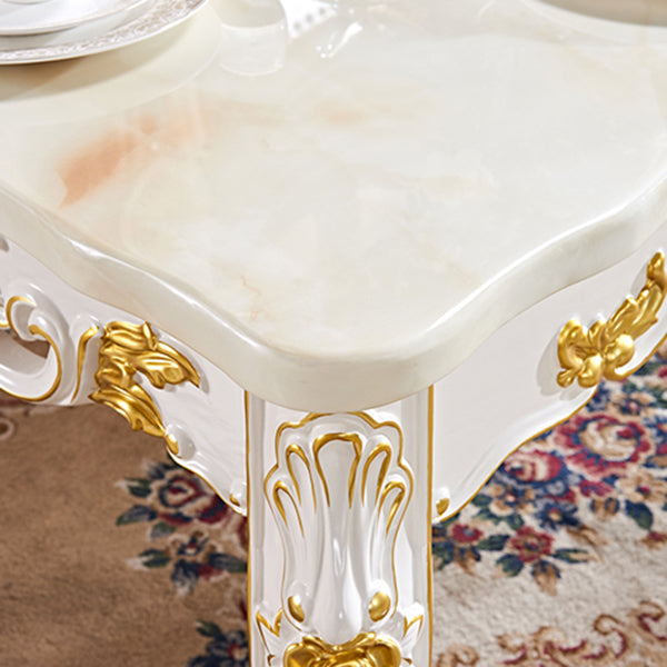 Rectangle Dining Room Collection Marble 4-foot Dining Table for Dining Room Clearhalo ' dining_table' 'Dining Tables & Seating' 'Dining Tables' 'furn' 'furn_dining_table' 'Furniture' 'furniture_dining_table' 'Kitchen & Dining Furniture' 'kitchen&dining_furn' 'kitchen' 'kitchen_dining_table' 4612467
