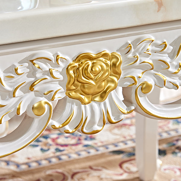 Rectangle Dining Room Collection Marble 4-foot Dining Table for Dining Room Clearhalo ' dining_table' 'Dining Tables & Seating' 'Dining Tables' 'furn' 'furn_dining_table' 'Furniture' 'furniture_dining_table' 'Kitchen & Dining Furniture' 'kitchen&dining_furn' 'kitchen' 'kitchen_dining_table' 4612468