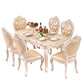 Solid Wood Base Dining Collection Rectangle Dining Table for Home Faux Marble White 51.2"L x 31.5"W x 30.7"H Clearhalo ' dining_table' 'Dining Tables & Seating' 'Dining Tables' 'furn' 'furn_dining_table' 'Furniture' 'furniture_dining_table' 'Kitchen & Dining Furniture' 'kitchen&dining_furn' 'kitchen' 'kitchen_dining_table' 4612484