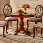 Solid Wood Victorian Round Dining Table Rubberwood Top Table for Home Clearhalo ' dining_table' 'Dining Tables & Seating' 'Dining Tables' 'Furniture' 'furniture_dining_table' 'Kitchen & Dining Furniture' 'kitchen&dining_furn' 'kitchen' 'kitchen_dining_table' 4612522