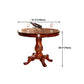 Solid Wood Victorian Round Dining Table Rubberwood Top Table for Home Clearhalo ' dining_table' 'Dining Tables & Seating' 'Dining Tables' 'Furniture' 'furniture_dining_table' 'Kitchen & Dining Furniture' 'kitchen&dining_furn' 'kitchen' 'kitchen_dining_table' 4612531