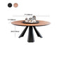 Wood Modern Round Dining Table Brown Pedestal Table without Turntable Clearhalo ' dining_table' 'Dining Tables & Seating' 'Dining Tables' 'Furniture' 'furniture_dining_table' 'Kitchen & Dining Furniture' 'kitchen&dining_furn' 'kitchen' 'kitchen_dining_table' 4612592