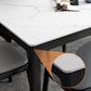 Rectangle Stone Top Dining Table Contemporary Dining Table with 4 Wood Legs Clearhalo ' dining_table' 'Dining Tables & Seating' 'Dining Tables' 'furn' 'furn_dining_table' 'Furniture' 'furniture_dining_table' 'Kitchen & Dining Furniture' 'kitchen&dining_furn' 'kitchen' 'kitchen_dining_table' 4612605