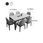 Rectangle Stone Top Dining Table Contemporary Dining Table with 4 Wood Legs Clearhalo ' dining_table' 'Dining Tables & Seating' 'Dining Tables' 'furn' 'furn_dining_table' 'Furniture' 'furniture_dining_table' 'Kitchen & Dining Furniture' 'kitchen&dining_furn' 'kitchen' 'kitchen_dining_table' 4612609