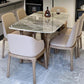 Gray Stone Top Dining Table Contemporary Dining Table with Sled Base Clearhalo ' dining_table' 'Dining Tables & Seating' 'Dining Tables' 'furn' 'furn_dining_table' 'Furniture' 'furniture_dining_table' 'Kitchen & Dining Furniture' 'kitchen&dining_furn' 'kitchen' 'kitchen_dining_table' 4612622